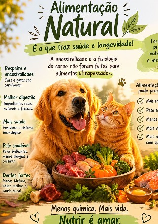 Post: alimentação natural é o que traz saúde e longevidade